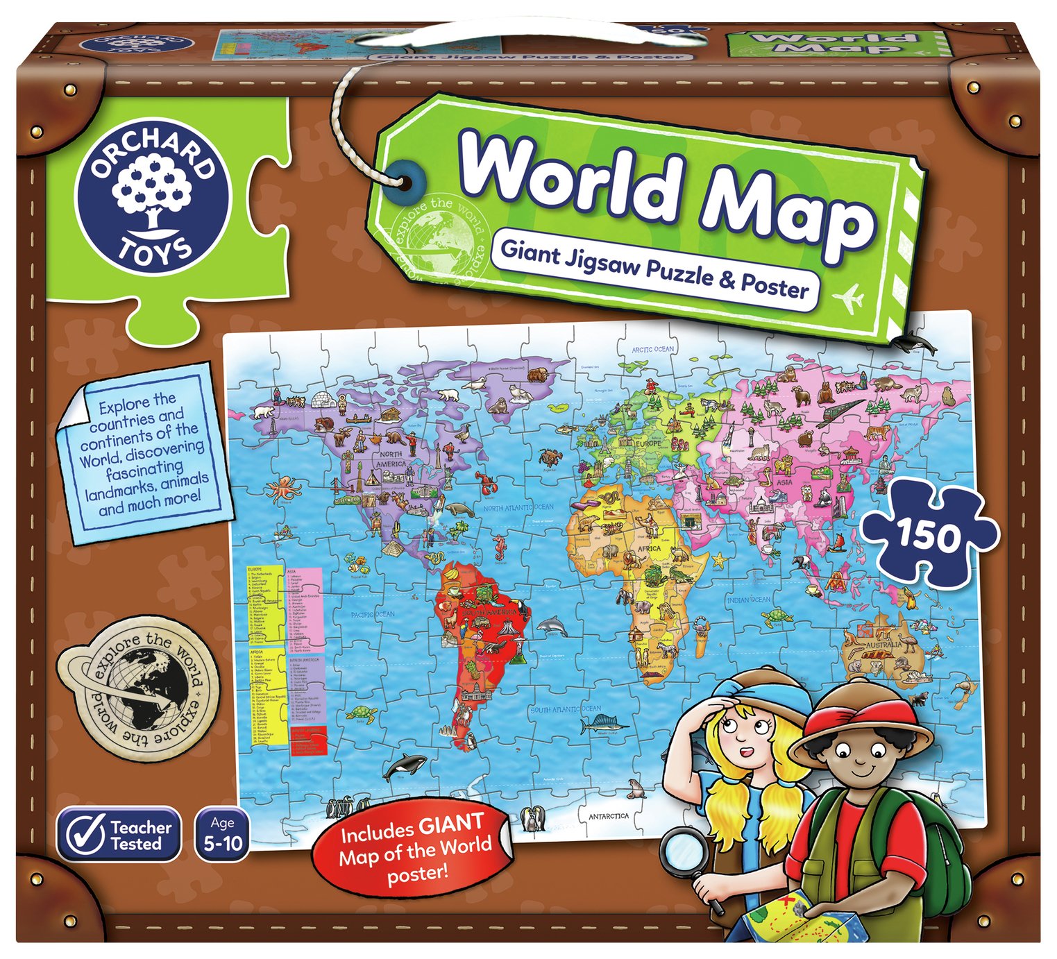 Orchard Toys World Map Puzzle and Poster.