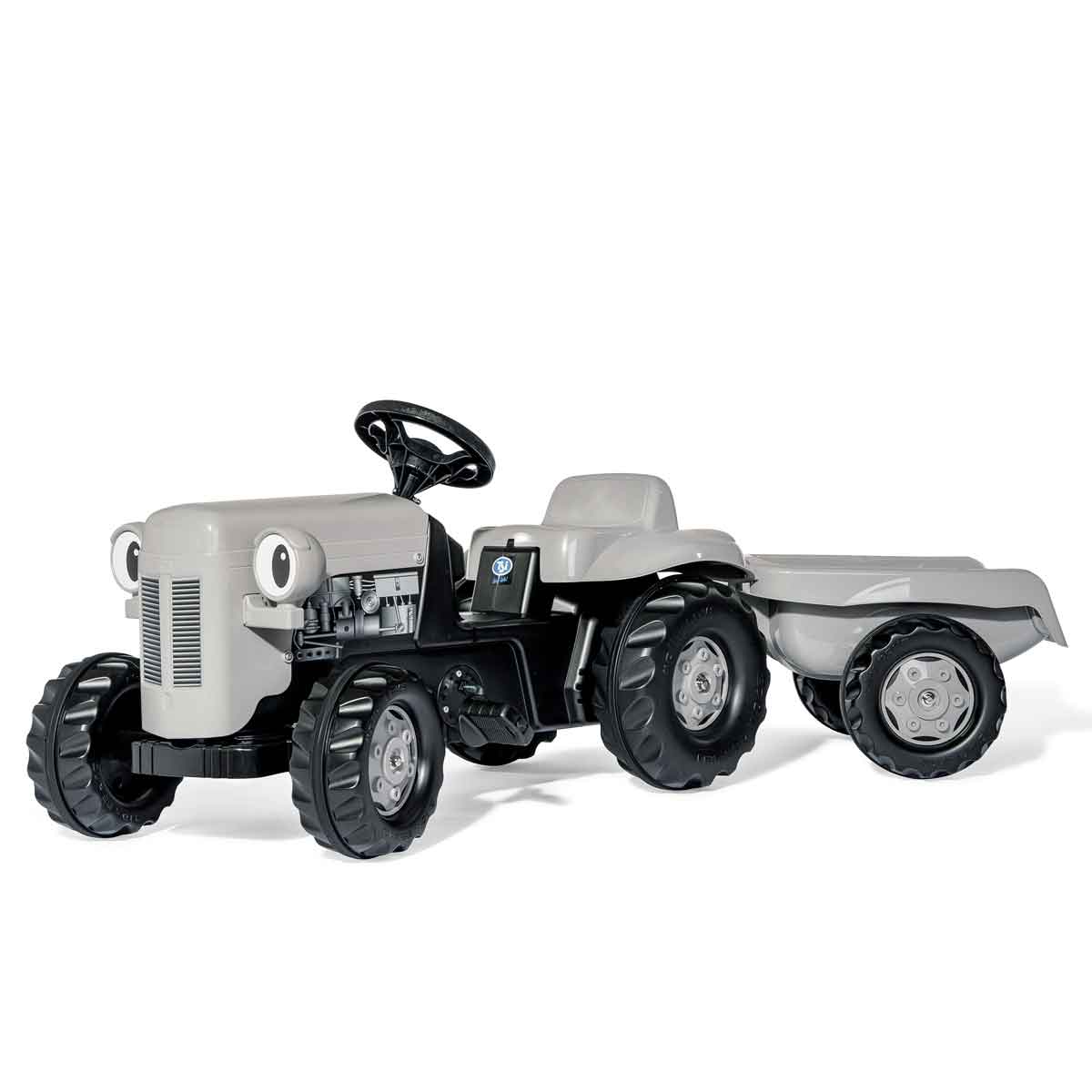 Rolly Toys Little Fergie Ride On Tractor and Trailer, Grey