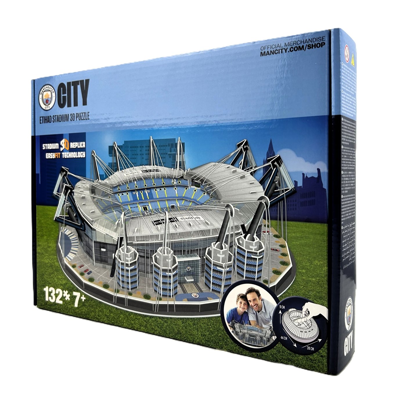 Manchester City 3D Football Stadium 132 Piece Jigsaw Puzzle